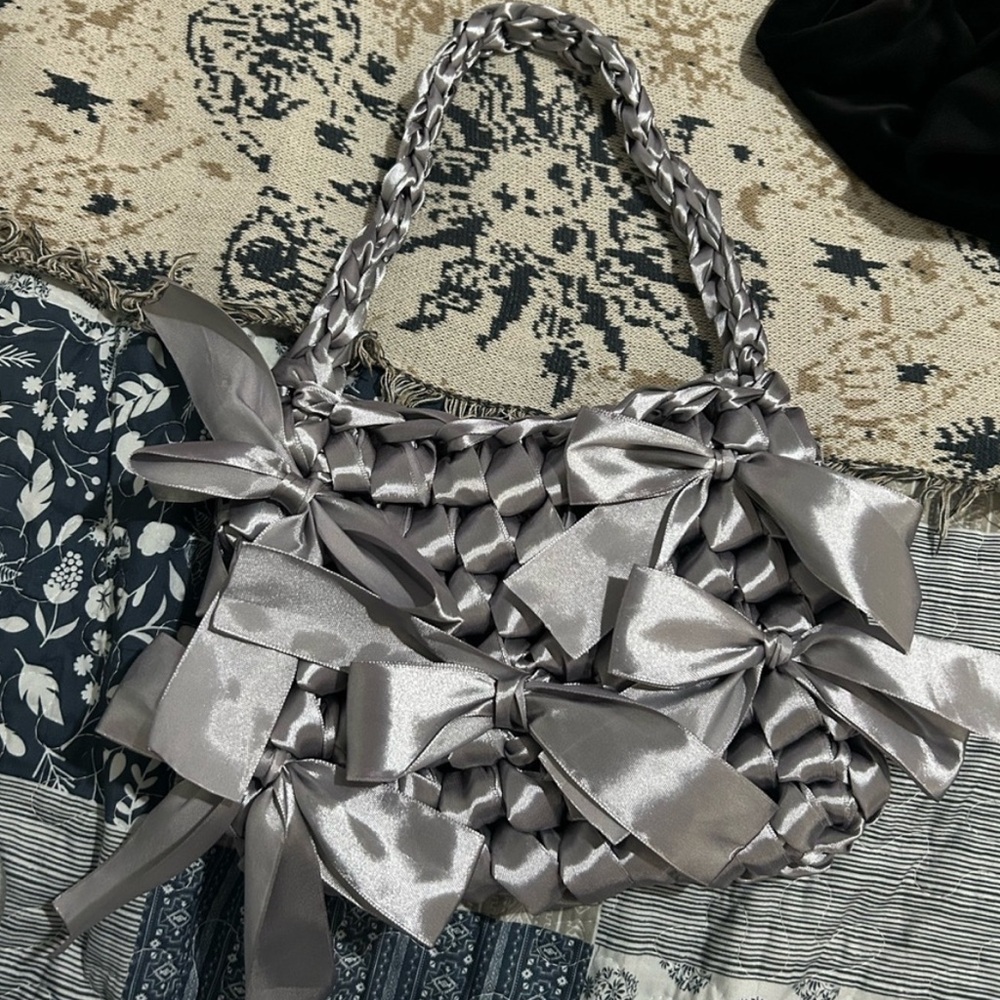 Silver Handmade Bow Purse